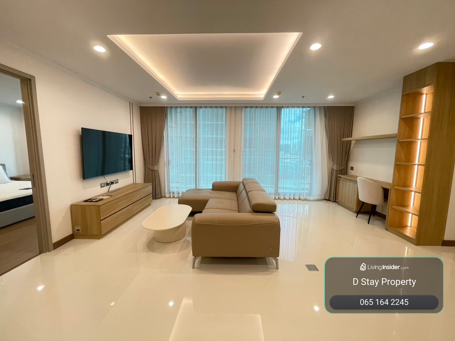 Best room for rent Supalai Oriental Sukhumvit 39, beautiful room, very livable, high floor, city view, fully decorated, ready to move in. – รูปที่ 2