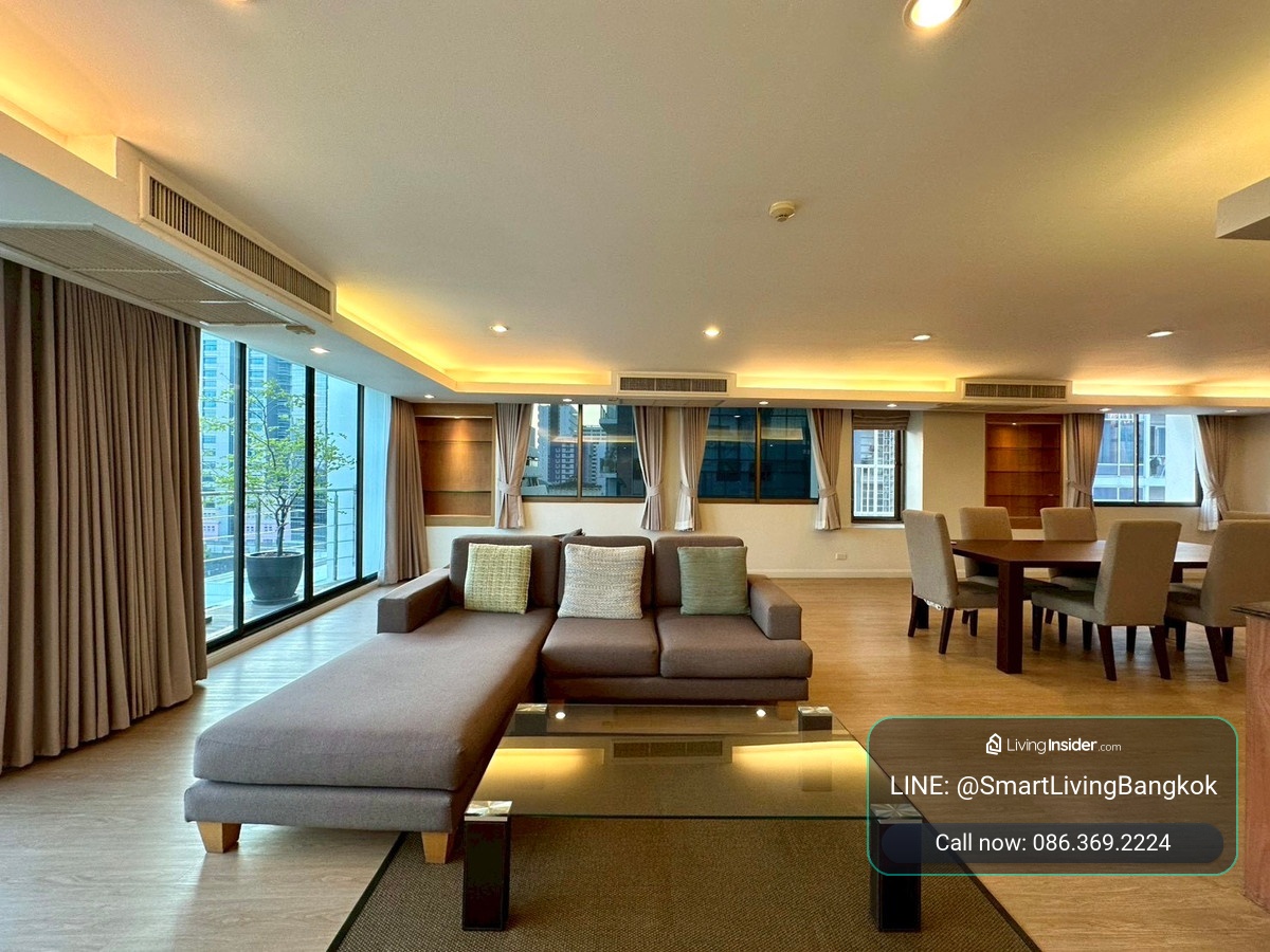 ให้เช่าคอนโด 3 ห้องนอน  224 ตร.ม. ใกล้BTS Ratchadamri MRT Silom Station  ใกล้Lumpini Park – รูปที่ 3