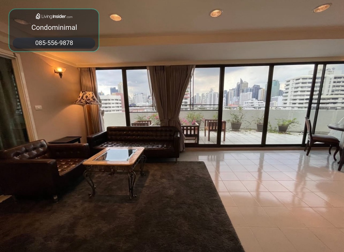 ให้เช่า Supalai Place 39 ห้องใหญ่เวอร์! วิวพาโนราม่า 180° เห็นกรุงเทพทั้งเมือง! – รูปที่ 2