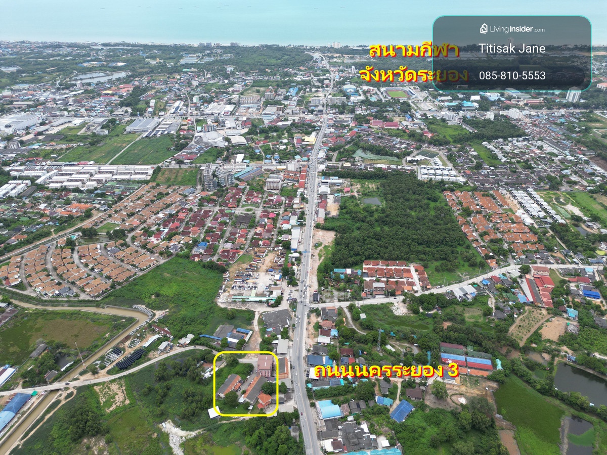 #Townhouse for sale #Muang Rayong 26 sq m. 3 bedrooms, 2 bathrooms, 2 parking spaces #Selling cheap 1.89 million, condition ready to move in Location of Thap Ma Subdistrict Near Sukhumvit Road Next to Nakhon Rayong Road 3 Soi Laem Hin-Nong Mahad – รูปที่ 3