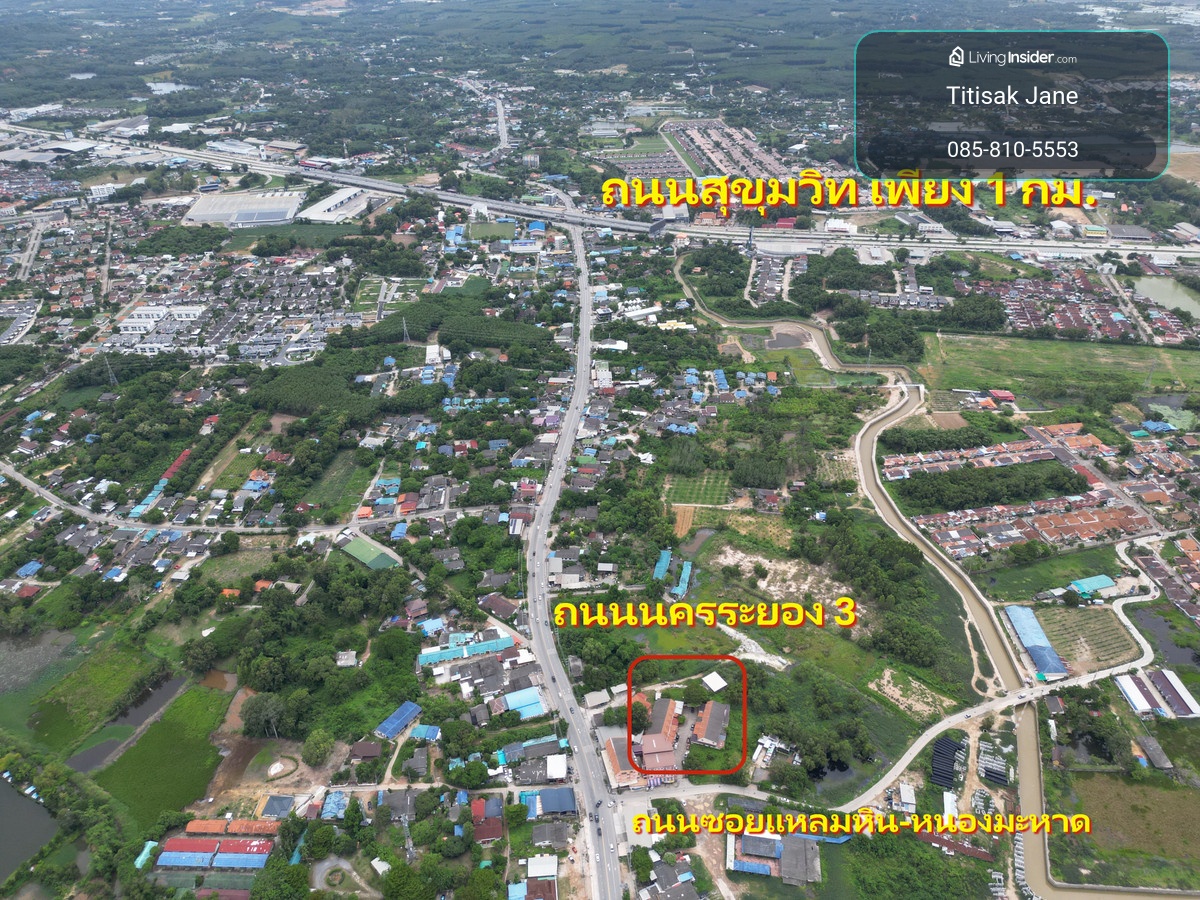 #Townhouse for sale #Muang Rayong 26 sq m. 3 bedrooms, 2 bathrooms, 2 parking spaces #Selling cheap 1.89 million, condition ready to move in Location of Thap Ma Subdistrict Near Sukhumvit Road Next to Nakhon Rayong Road 3 Soi Laem Hin-Nong Mahad – รูปที่ 2