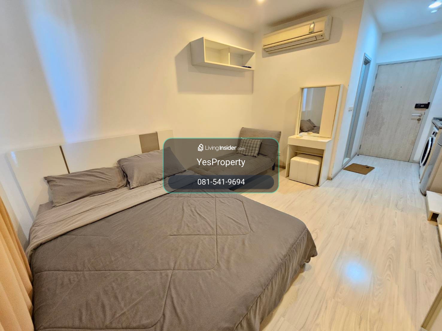 ห้องว่าง เช่า ห้องสตูดิโอ 1 ห้องน้ำไอดีโอ โมบิ สุขุมวิท อีสท์เกต – รูปที่ 4