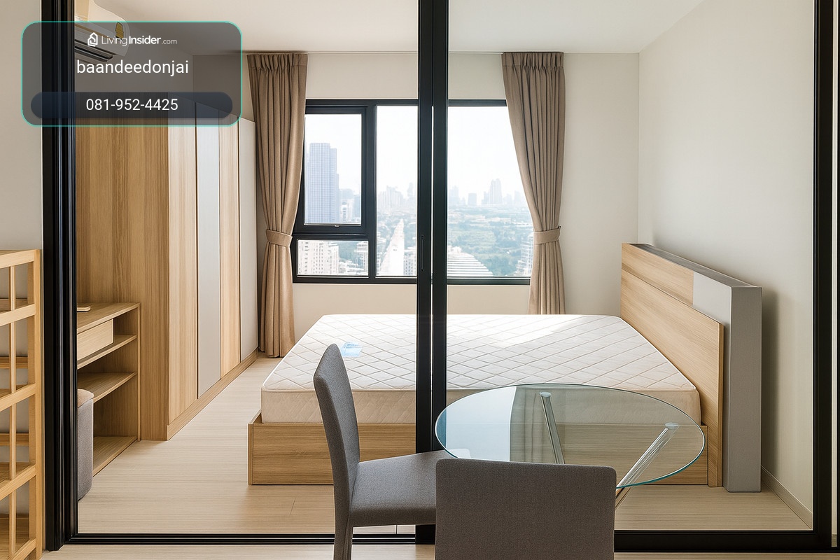 ให้เช่าคอนโด Life Asoke (29.69 ตร.ม.) 1 นอน 1 น้ำ พร้อมเข้าอยู่ – รูปที่ 2