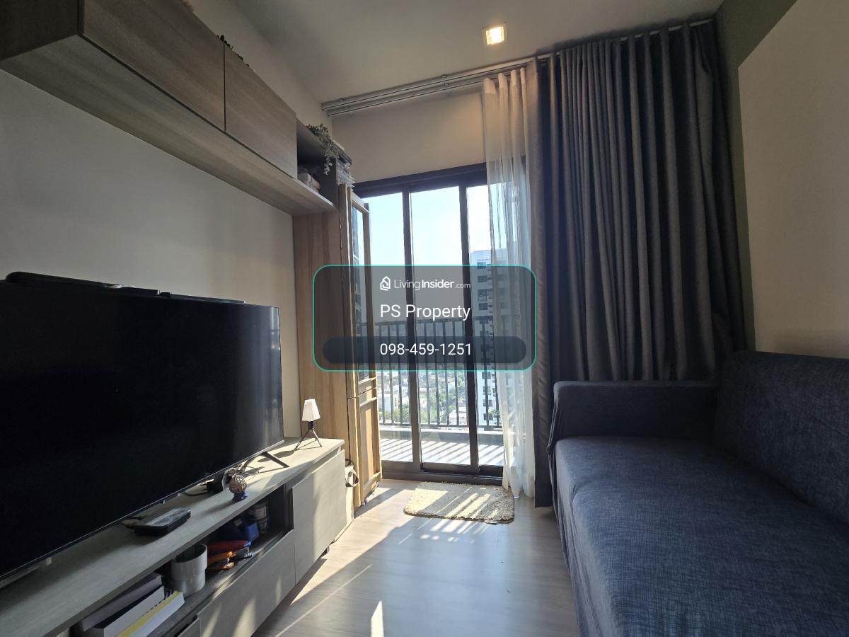 ขายด่วน 📍 THE BASE Phetchaburi - Thonglor 📍 ระเบียงทิศใต้ เฟอร์นิเจอร์ และ เครื่องใช้ไฟฟ้าครบ  – รูปที่ 4