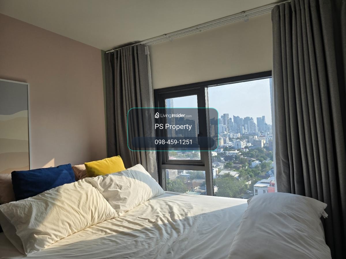 ขายด่วน 📍 THE BASE Phetchaburi - Thonglor 📍 ระเบียงทิศใต้ เฟอร์นิเจอร์ และ เครื่องใช้ไฟฟ้าครบ  – รูปที่ 2
