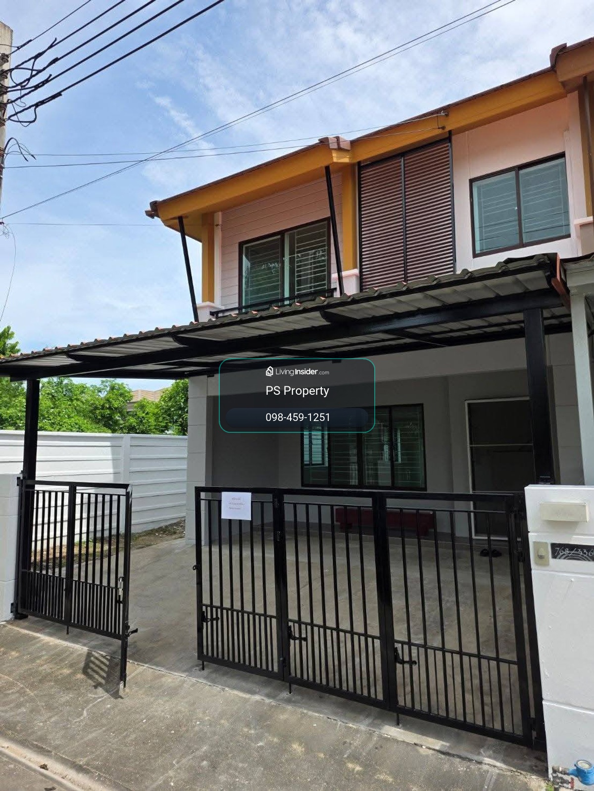 ทาวน์เฮ้าส์ให้เช่า 📍 Pruksa Ville 73 Patthanakan 📍 3 ห้องนอน 2 ห้องน้ำ พร้อมเข้าอยู่ – รูปที่ 2