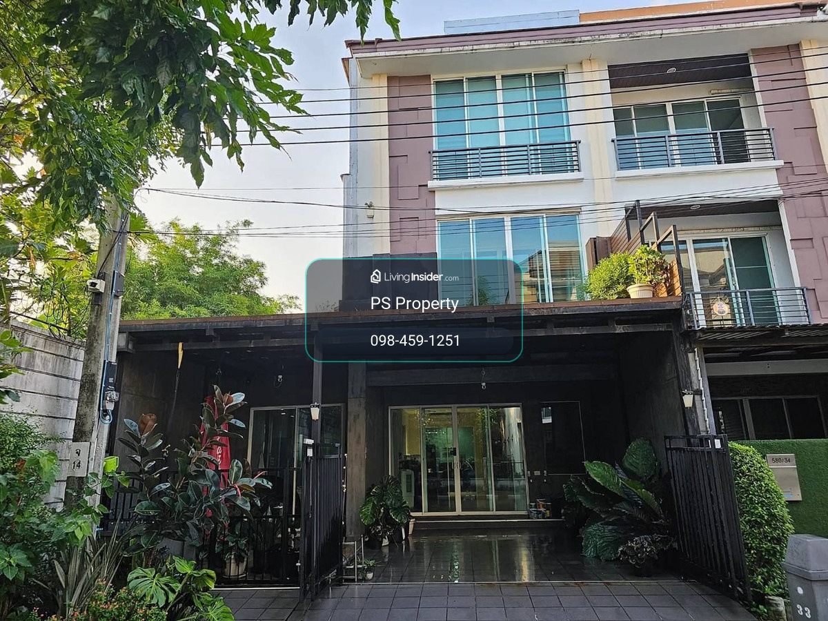 ทาวน์เฮ้าส์ให้เช่า ✨ Baan Klang Muang Ladprao 87 ✨ 3 ห้องนอน 4 ห้องน้ำ หลังมุม เฟอร์นิเจอร์ และ เครื่องใช้ไฟฟ้าครบ  – รูปที่ 2