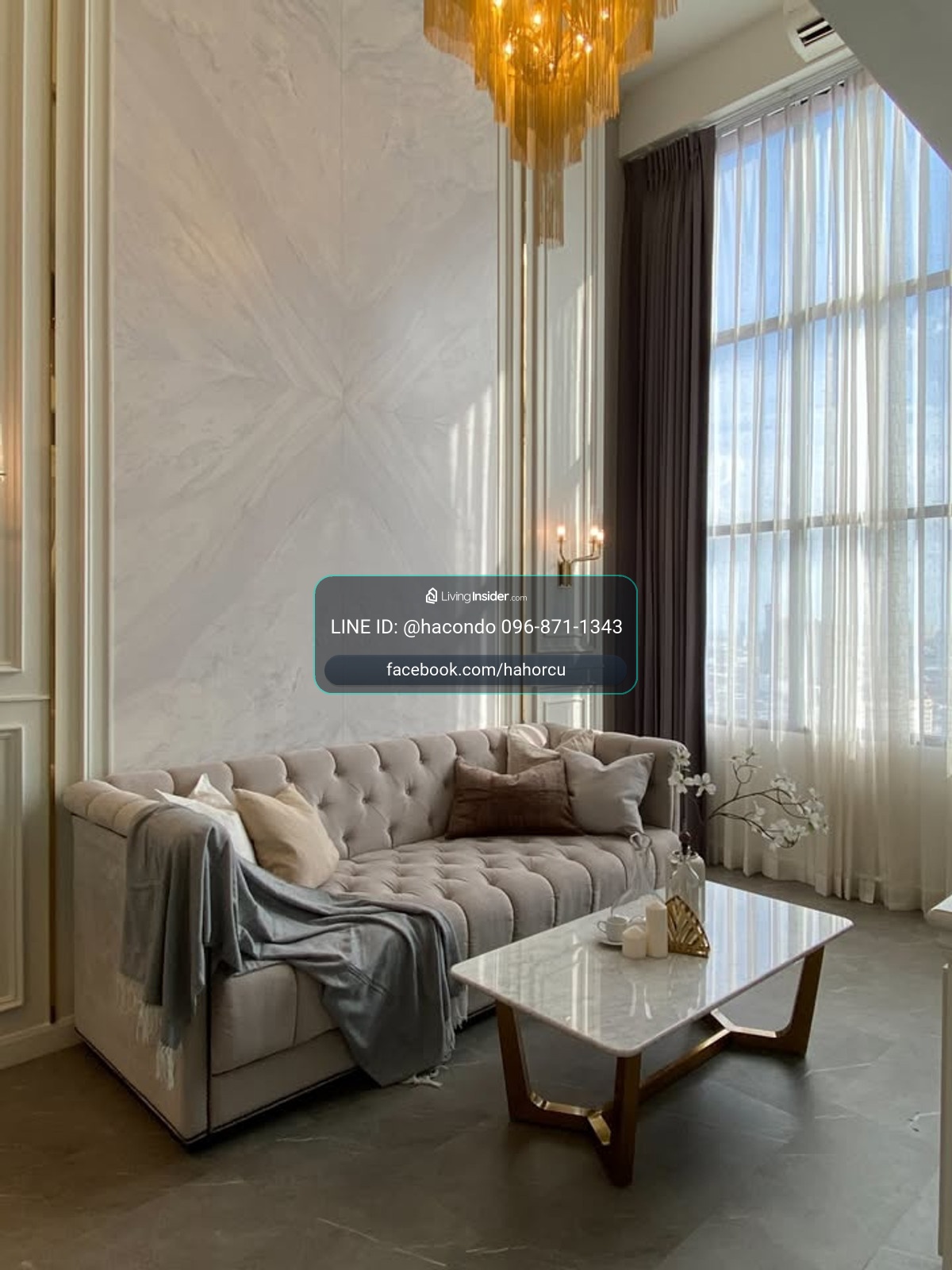 Knightsbridge Prime Sathorn【𝐒𝐄𝐋𝐋 & 𝐑𝐄𝐍𝐓】🔥ห้องลุคโมเดิร์นเรียบหรู โทนเทาสบายตา พร้อมเฟอร์นิเจอร์ดีไซน์ทันสมัยครบการใช้งาน🔥 ติดต่อไลน์ไอดี: @hacondo – รูปที่ 3
