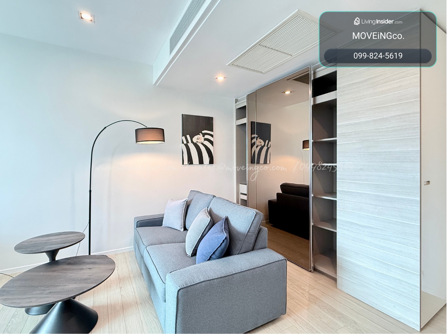 ห้องสตูดิโอวิวเมือง ใจกลางอโศก ใกล้ BTS & MRT – รูปที่ 4