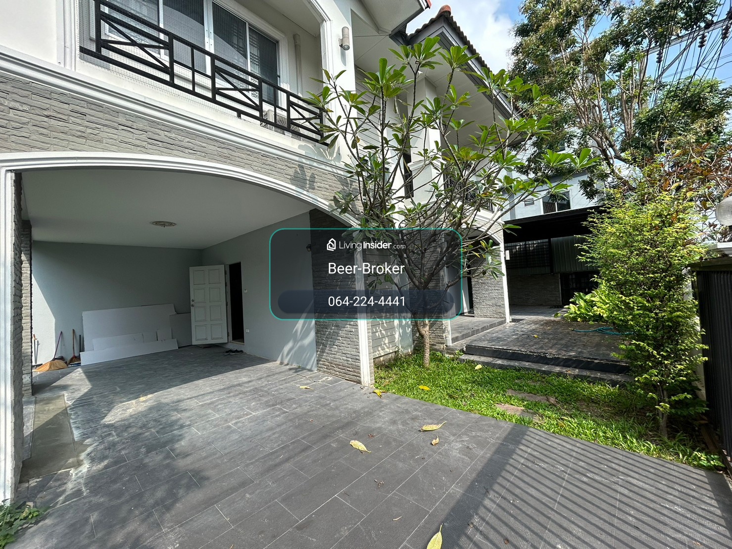 บ้านเดี่ยว 100ตรว. สนามหญ้าสวย เฟอร์นิเจอร์ครบ ใกล้สารสาสน์วิเทศไทรน้อย  – รูปที่ 2