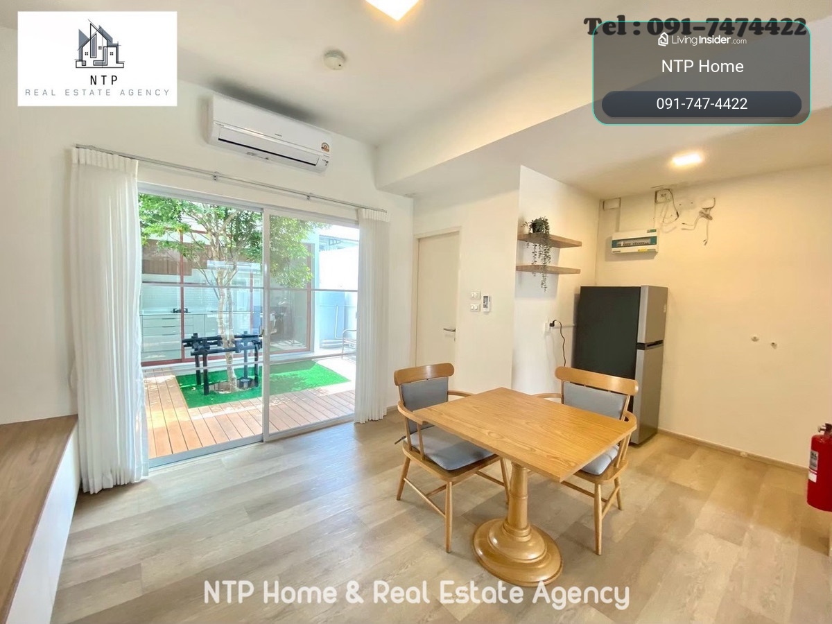 For rent: ทาวน์โฮม 2 ชั้น #Indy Bangna Ram2 หลังบ้านกว้างมาพร้อมกับมุมนั่งเล่นชมธรรมชาติ และห้องครัวกระจกสุดโมเดิร์น ทำเลดีที่สุด ตรงข้าม Mega Bangna 🐶🐱pet friendly – รูปที่ 2