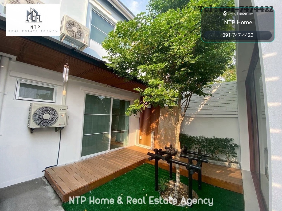 For rent: ทาวน์โฮม 2 ชั้น #Indy Bangna Ram2 หลังบ้านกว้างมาพร้อมกับมุมนั่งเล่นชมธรรมชาติ และห้องครัวกระจกสุดโมเดิร์น ทำเลดีที่สุด ตรงข้าม Mega Bangna 🐶🐱pet friendly – รูปที่ 4