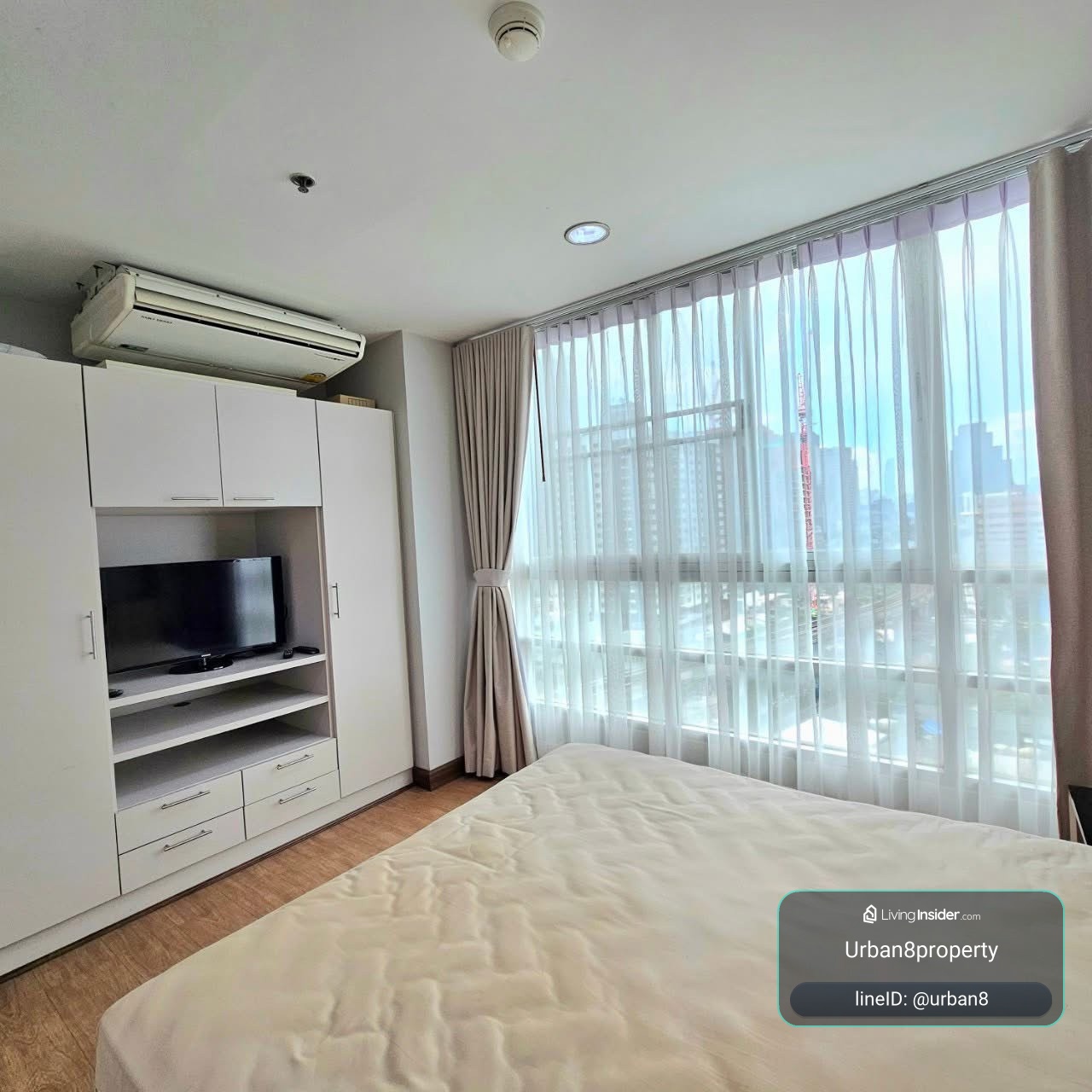 ★ Baan Pathumwan ★ 46 sq m., 12th floor (2 bedroom, 1 bathroom), ★ near BTS Phaya Thai ★ near Siam Paragon, Siam Square, MBK ★ Many amenities ★ Complete electrical appliances – รูปที่ 3