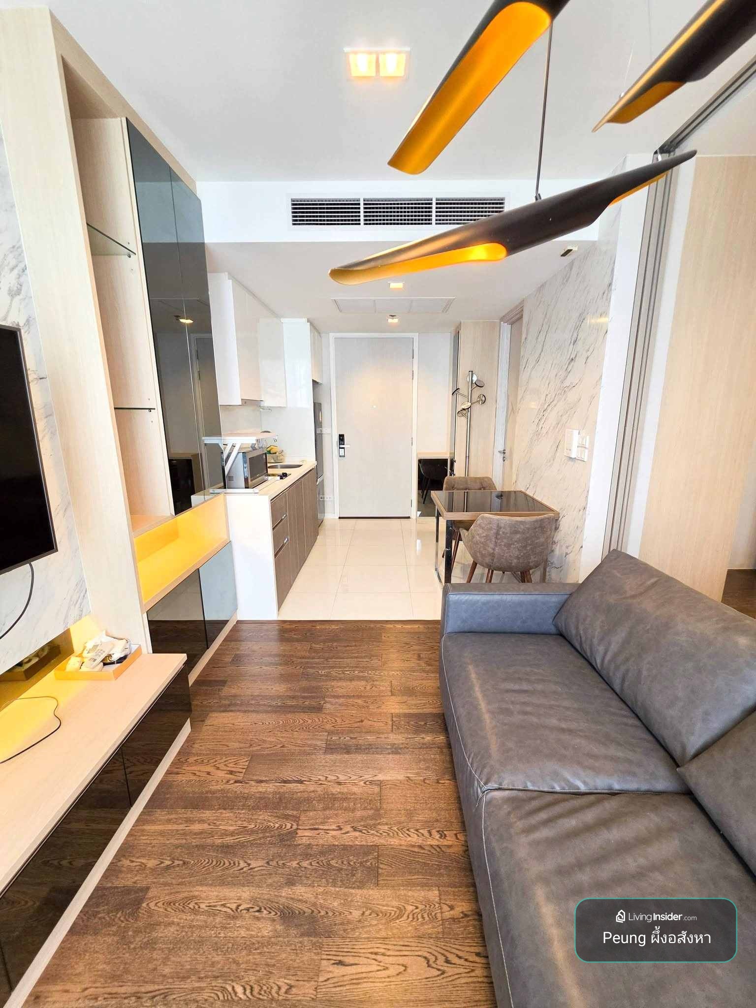 1ห้องนอน, 1ห้องน้ำ, 39 ตรม, Nara 9 Sathon, BTS ช่องนนทรี – รูปที่ 3