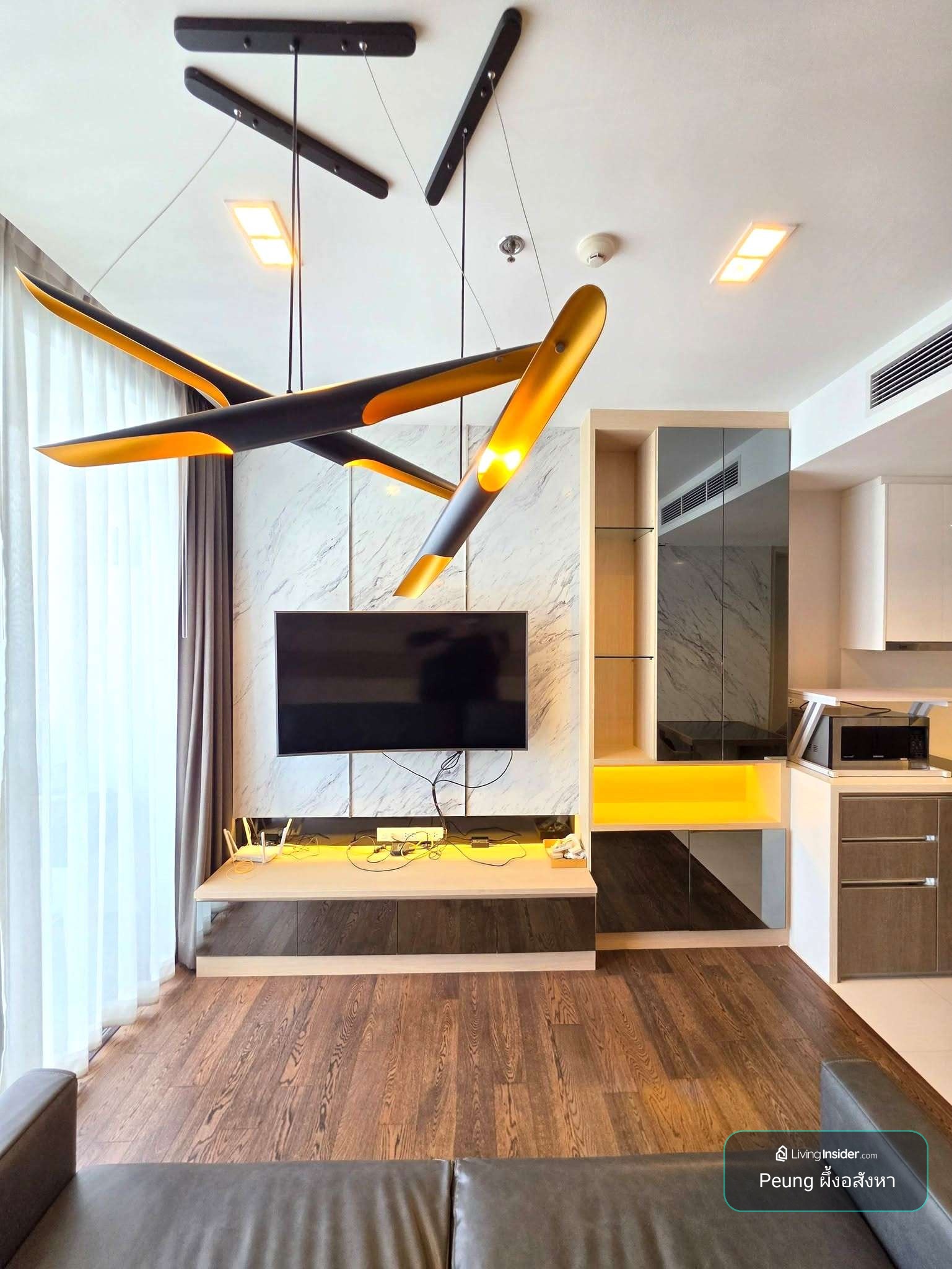 1ห้องนอน, 1ห้องน้ำ, 39 ตรม, Nara 9 Sathon, BTS ช่องนนทรี – รูปที่ 2