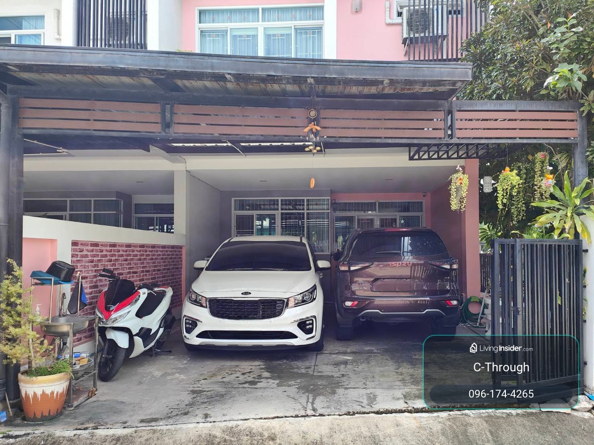 2-story townhouse for sale, Miracle Plus 63 (Project 1), corner unit, decorated, ready to move in.  Travel in and out easily via many routes. – รูปที่ 4