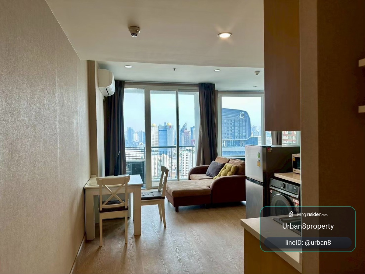 41 sq.m., 35th floor, studio, luxury condo, near Chula, walking distance to Paragon, excellent central parking, urgent!!!!  – รูปที่ 2