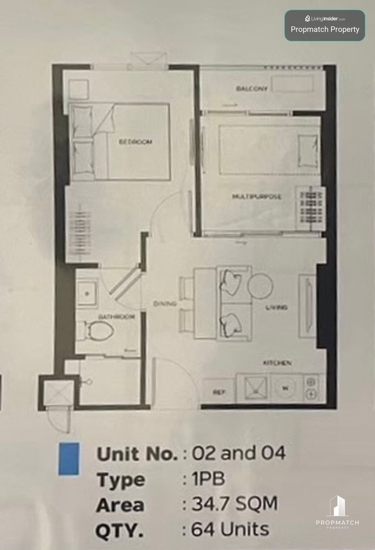 ✨Flash Deal ✨Metris District Ladprao(1Bed1Bath35SQM.) พร้อมอยู่ ! เพียง  4,280,000 บาท Tel.0981315848 @propmatch – รูปที่ 2