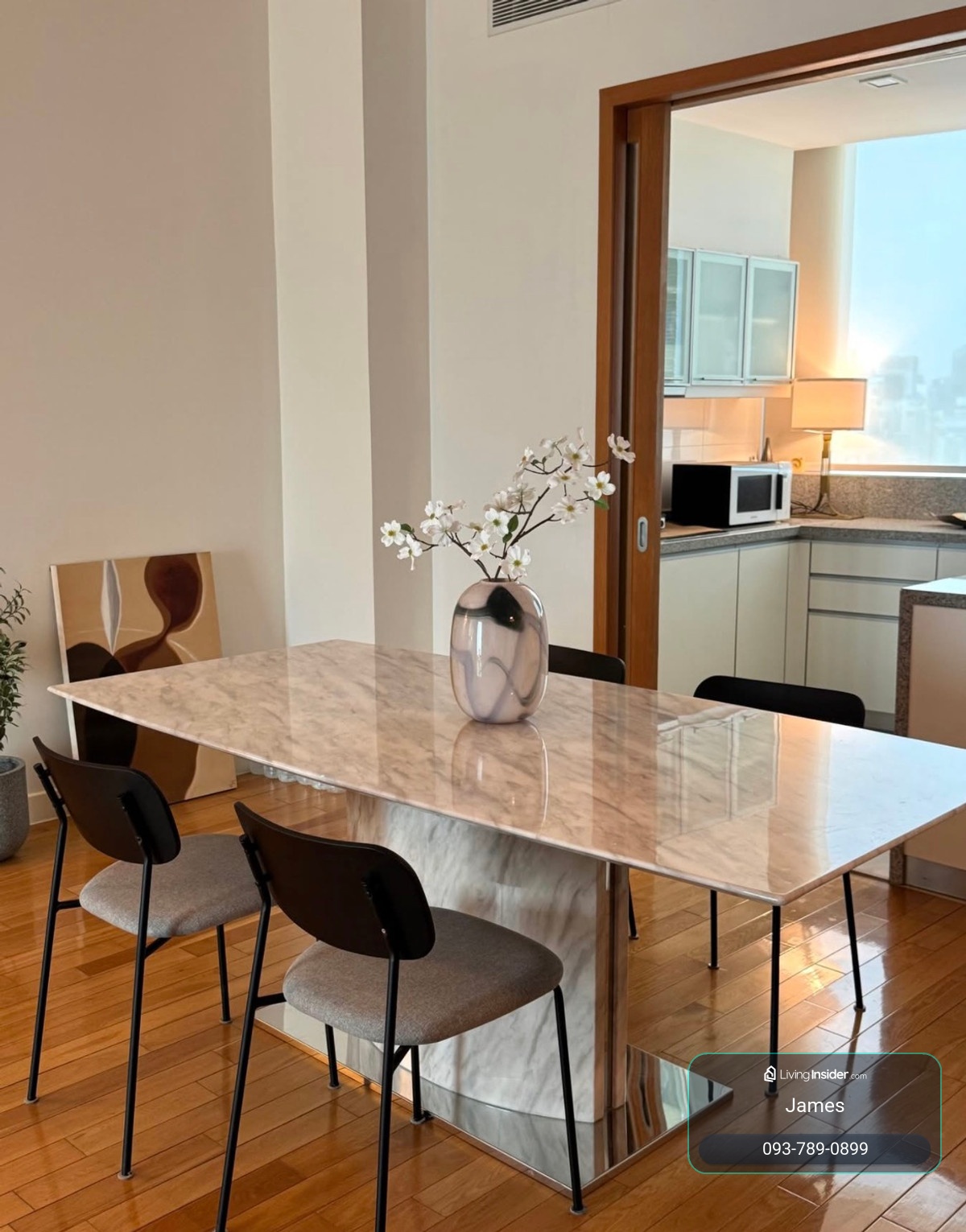 ห้องชั้นสูง วิวโล่ง ใกล้ BTS อโศก MRT สุขุมวิท สวนเบญฯ / The Millennium Residence 3 Bed 146 sq.m. โทร 0937890899 – รูปที่ 3