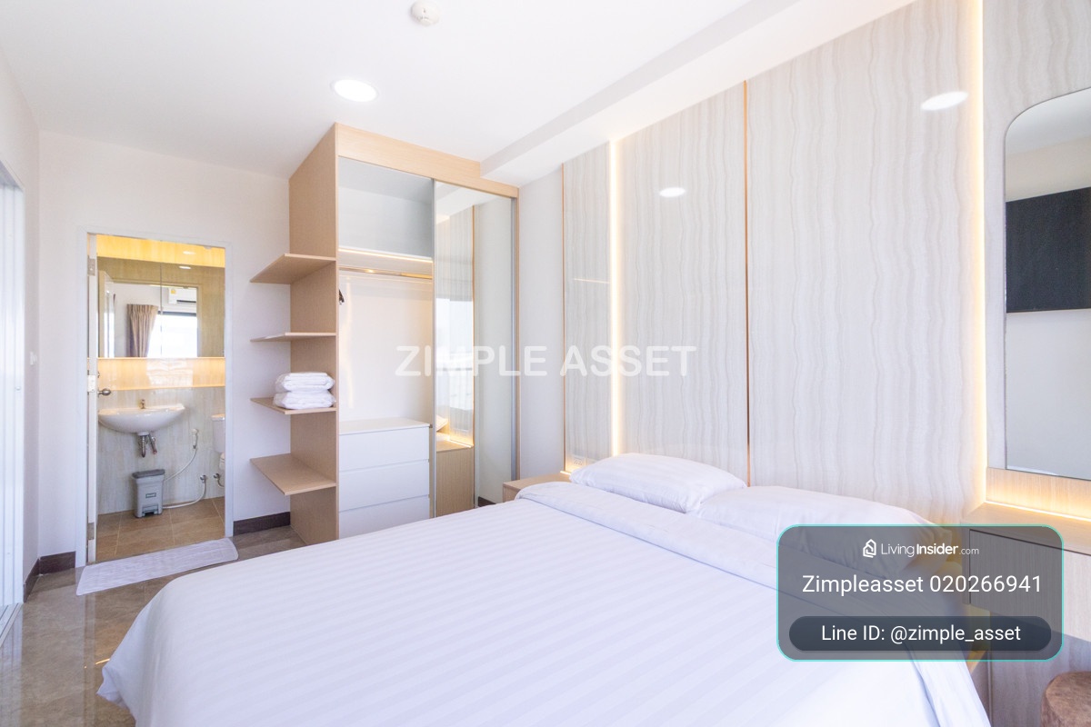 Line ID: @zimple_asset ห้องพักใหม่ย่านบางพลี พร้อมเฟอร์นิเจอร์และเครื่องใช้ไฟฟ้า มีสระว่ายน้ำ ฟิตเนส และที่จอดรถ ห้องสวย สะอาด ปลอดภัย ใกล้ห้างสรรพสินค้า แหล่งชุมชน และนิคมบางพลี – รูปที่ 4