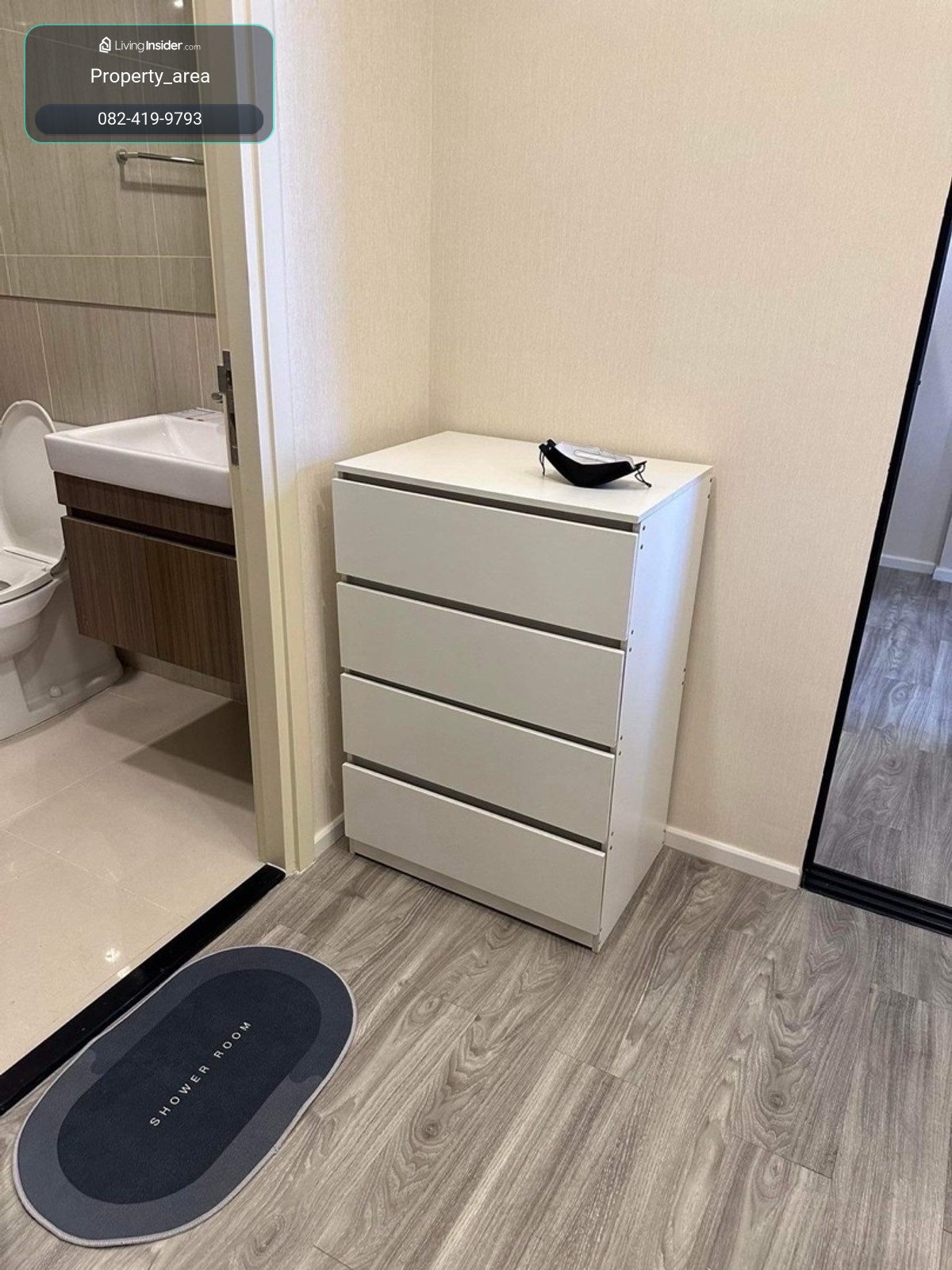 For rent IKON S77 Condo near BTS Onnut, size 30 sq m, Building A, 8th floor, quiet, complete furniture and electrical appliances. There is a shuttle from the project to BTS. Ready to move in, price 13,000 baht. – รูปที่ 4