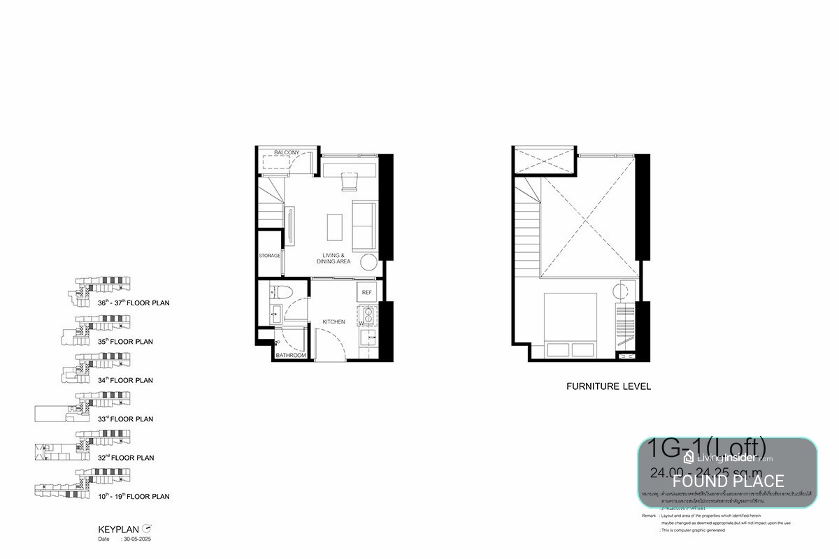 📢 Down payment sale – XELF By Sansiri 🏢 1 bedroom 29.75 sq m, price 2,990,000 baht 📞 Call / LINE : 097-262-6652 – รูปที่ 2
