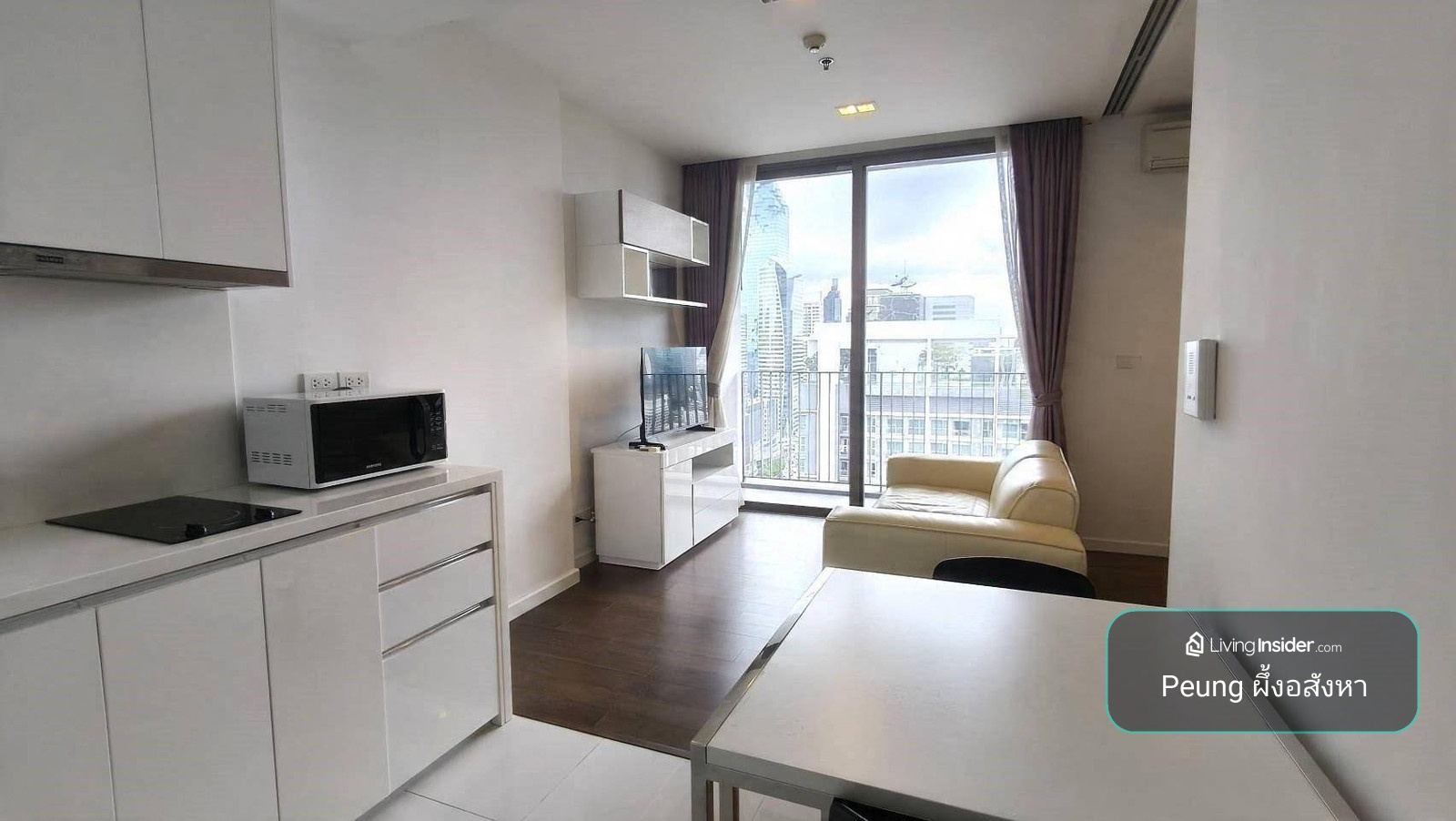ห้องเพิ่งรีโนเวทเสร็จใหม่ๆ, 39 ตรม,1นอน 1น้ำ, Nara9 Sathorn, BTSช่องนนทรี – รูปที่ 2