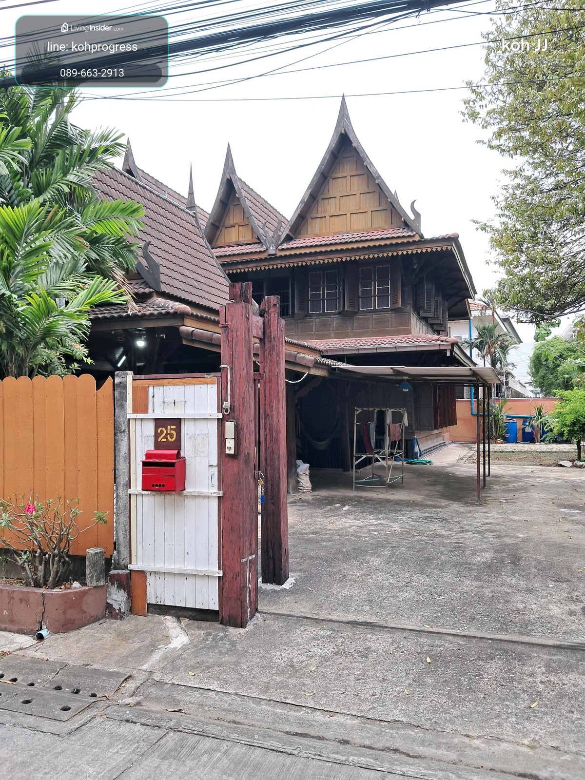 For sale: 2-storey Thai-style golden teak house with beautiful land 257 sq m. (Soi Udomsuk 43) near BTS and MRT. – รูปที่ 3