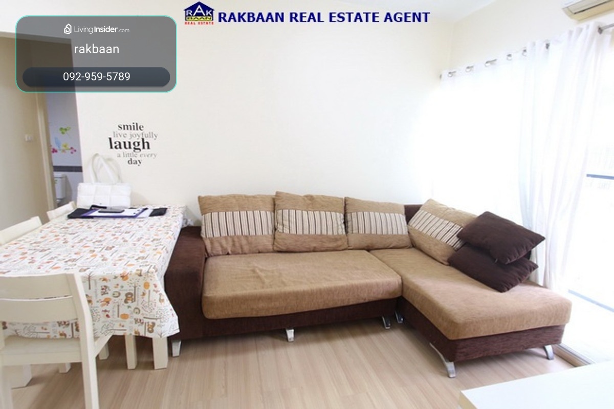 Condo for rent, 4th floor, room next to A space Asoke-Ratchada, 51 sq m, 2 bedrooms, 2 bathrooms, complete air conditioning, rent 18,000/month. – รูปที่ 3
