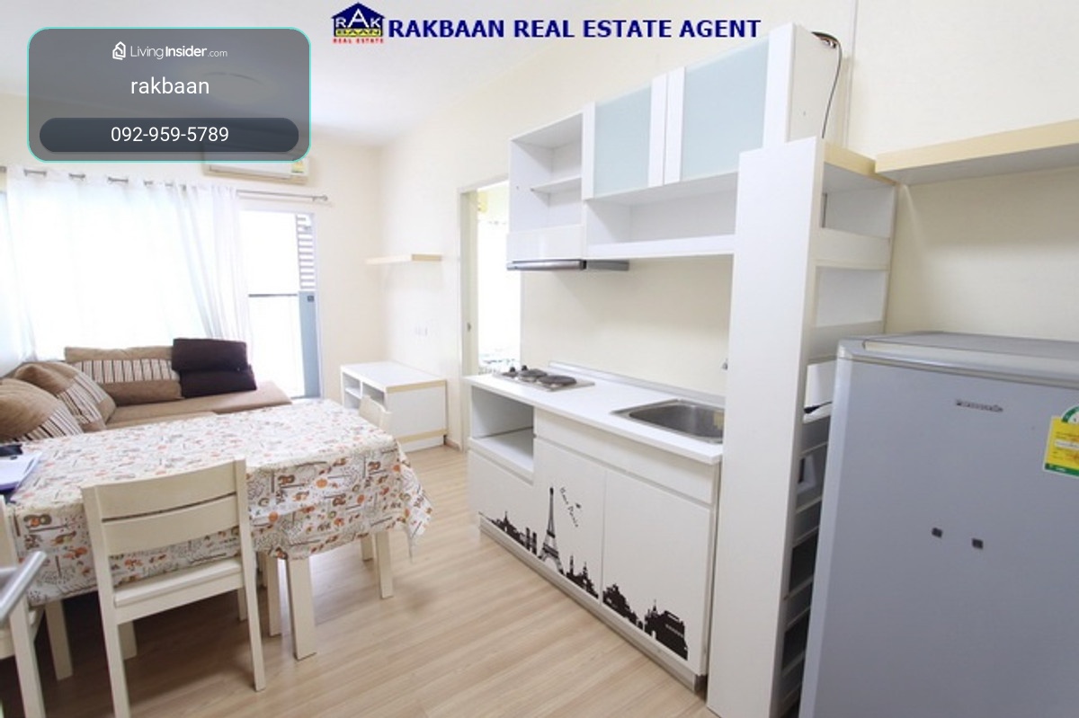 Condo for rent, 4th floor, room next to A space Asoke-Ratchada, 51 sq m, 2 bedrooms, 2 bathrooms, complete air conditioning, rent 18,000/month. – รูปที่ 2