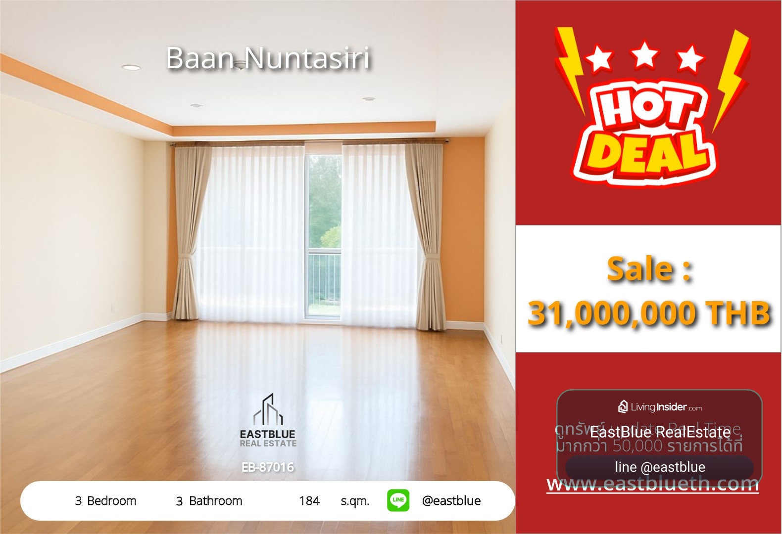 For Sale: Baan Nuntasiri 3 Bed 184 sqm near BTS Sala Daeng 31M THB – รูปที่ 4
