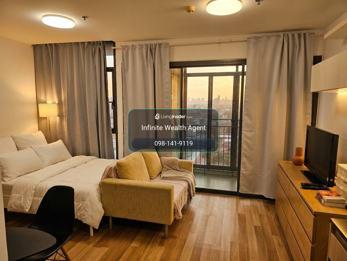 ✨ Stunning Chao Phraya River view & whisper-quiet! | Ideo Blucove Sukhumvit near BTS, 27 sqm studio, fully furnished • By on-site agent. Book now! – รูปที่ 3