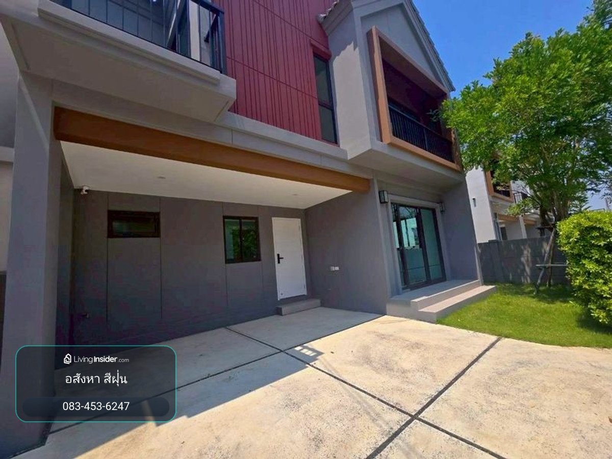 Single house/twin house for rent, Passorn Ratchaphruek-Tiwanon 2, new house, main road location 345, pets allowed. Quality project near 2 expressways, Bang Khu Wat Subdistrict, Mueang District, Pathum Thani Province. – รูปที่ 2