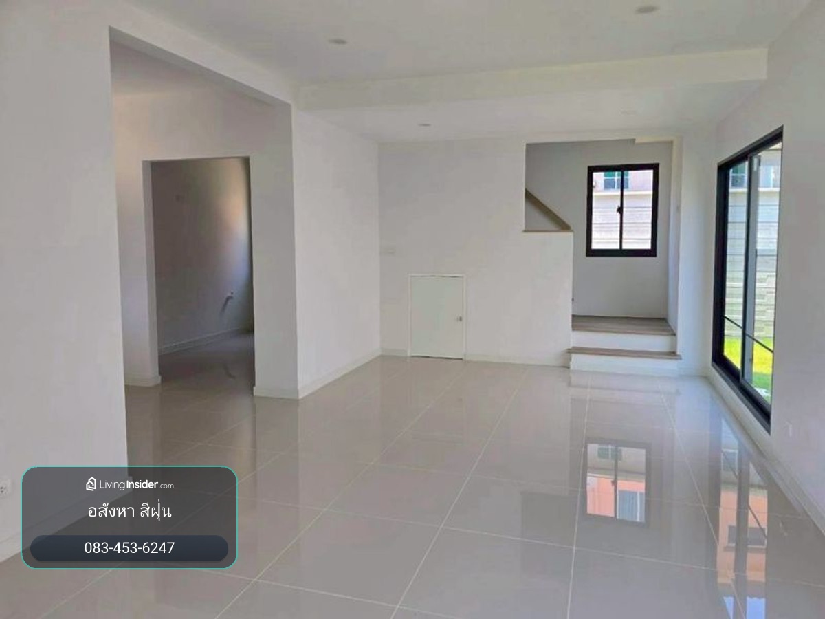 Single house/twin house for rent, Passorn Ratchaphruek-Tiwanon 2, new house, main road location 345, pets allowed. Quality project near 2 expressways, Bang Khu Wat Subdistrict, Mueang District, Pathum Thani Province. – รูปที่ 3