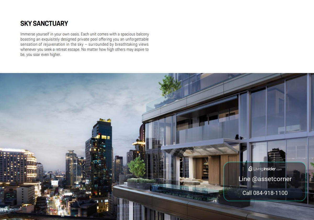 Porsche Design Tower  ポルシェデザインタワー・バンコク add Line @assetcorner โทร 0849181100 เซลล์จากอนันดา  – รูปที่ 2