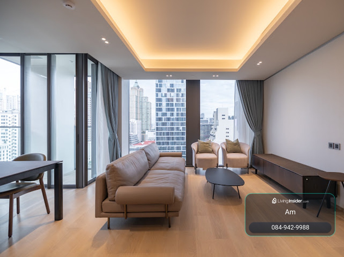 Tonson One Residence: 1bed 1bath 67.02sqm. corner unit 125,000/mth Am: 0656199198 – รูปที่ 2