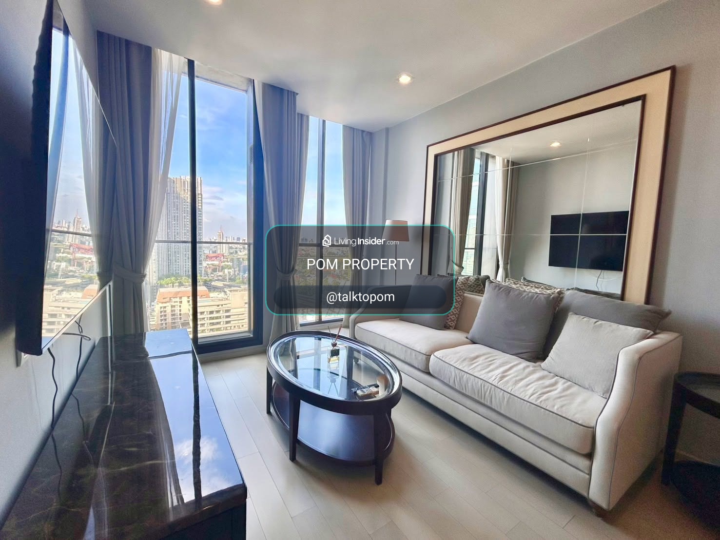 🏙️ Ultra-Luxury Sky Suite w/ Private Lift @ Noble Ploenchit | 75 sqm 2BR/2BA, Direct BTS Skybridge & Central Embassy Access – รูปที่ 3