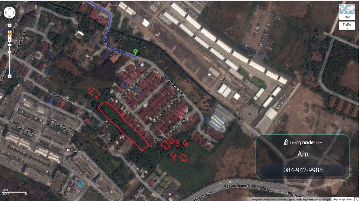 Land Pakkret Nonthaburi: 3-2-15 rai (1,415 sqwah) Near Robinson Srisamarn 50,000,000 Am: 0656199198 – รูปที่ 2
