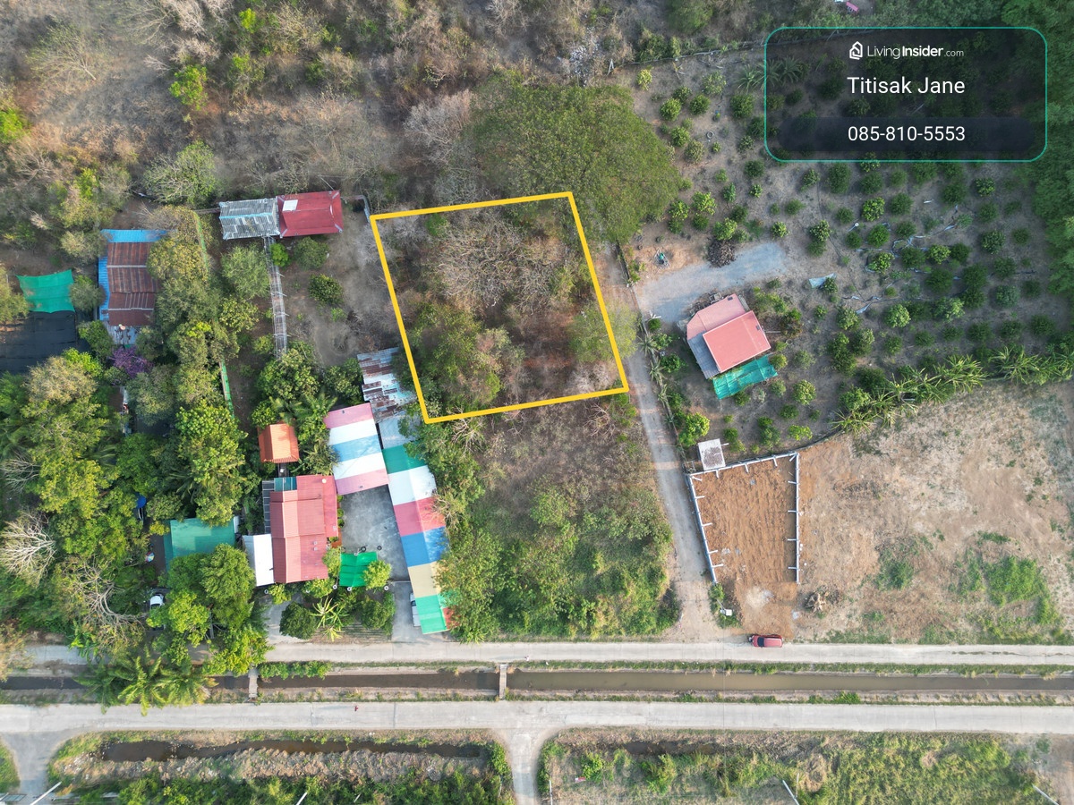 #Land for sale in Saraburi #Port land #Ban Mor land, size 237 sq m., beautiful square. #Selling very cheap price 2,999 baht/square wa or 710,763 baht, very good location, very natural atmosphere. Very suitable for building a residential house. Convenient  – รูปที่ 4