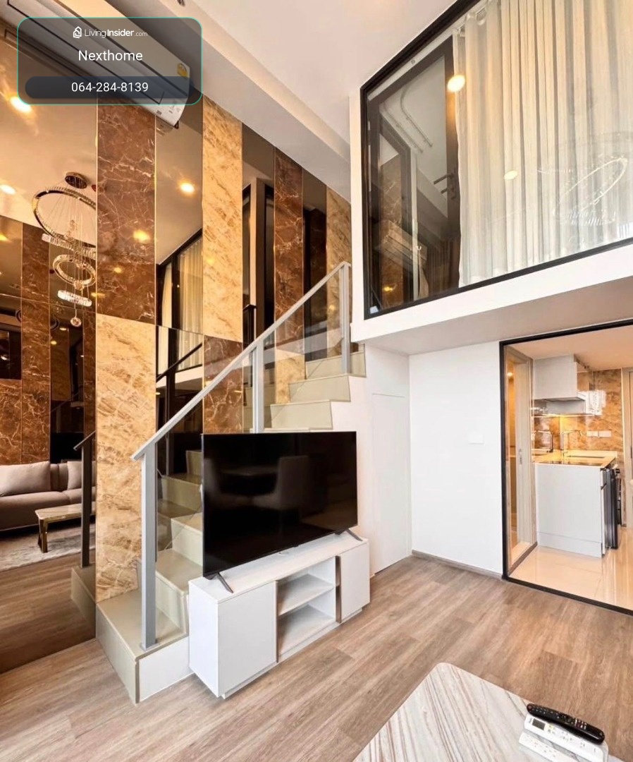 🔥For Rent Now🔥 SO Origin Kaset Interchange, Duplex unit with high ceiling, 38 sq.m., 20th floor, next to BTS Kasetsart University, fully furnished, ready to move in. – รูปที่ 3