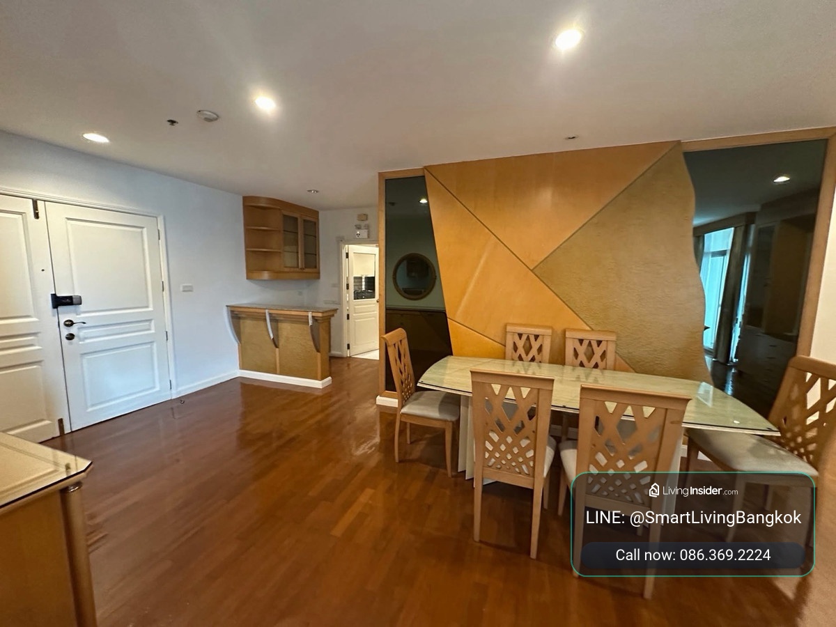 ให้เช่าคอนโดหลังสวน 3 ห้องนอน ใกล้ BTS ชิดลม ใกล้เวลา หลังสวน ห้องใหญ่ 170 ตร.ม. มีห้องแม่บ้านและที่จอดรถ – รูปที่ 3