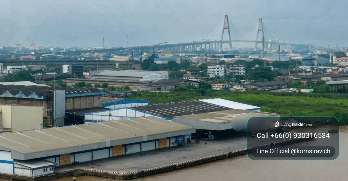 Warehouse, dock, logistics, international shipping, there is a 3,600 sq m warehouse for rent @ Pu Chao Saming Phrai - Samrong, Samut Prakan Province, near the industrial estate. – รูปที่ 2