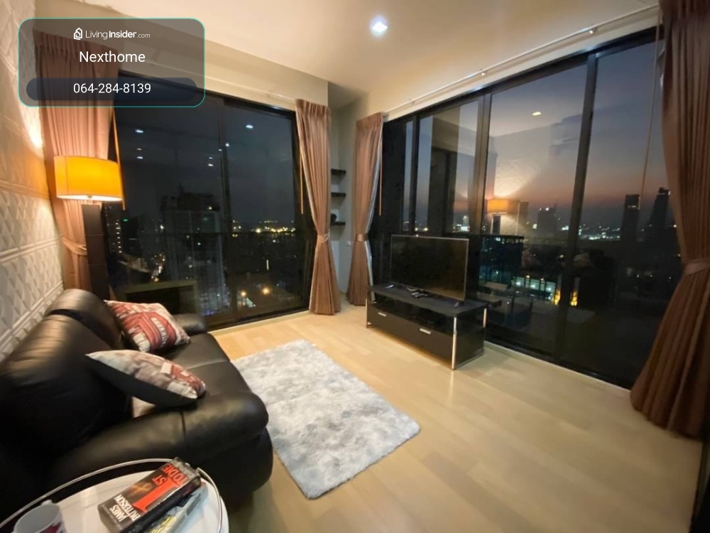 🔥ให้เช่าด่วน🔥 Noble Reveal Ekkamai ห้องหัวมุม Rare Item ชั้น 27 Top Floor วิวโค้งเจ้าพระยา 63 ตร.ม. เพดานสูง – รูปที่ 2