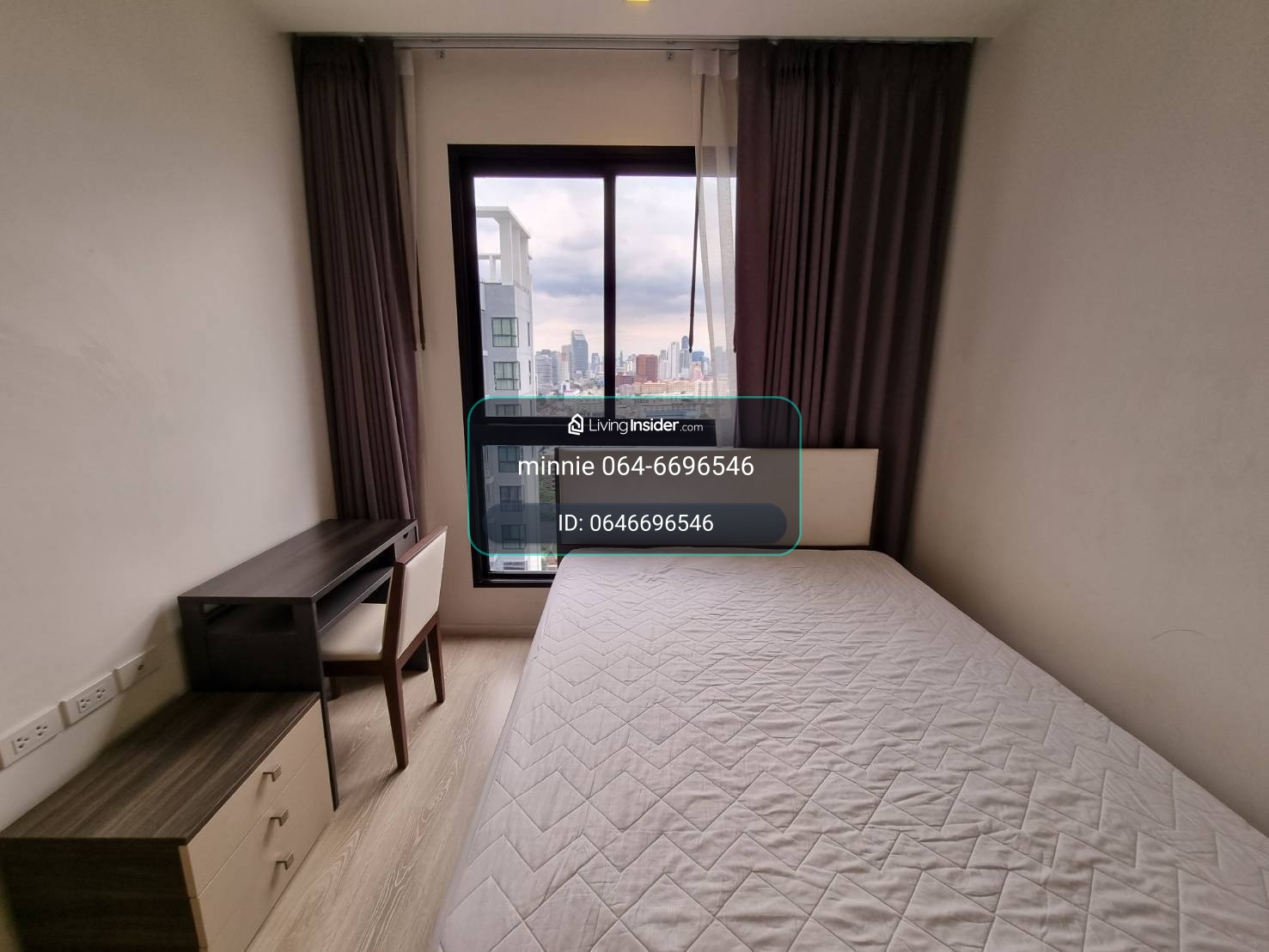 2 ห้องนอนหายาก มาแล้ว Quinn ratchada17 เช่าแค่ 31,500 ห้องใหญ่สุดๆ 65 sqm ห่าง mrt สุทธิสารแค่ 300ม. นัดชมได้ค่ะ 064-6696546  – รูปที่ 4