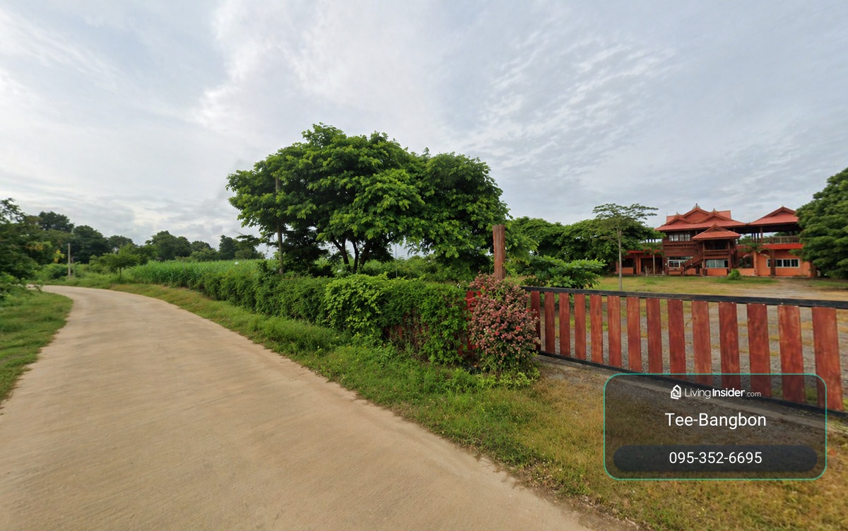 บ้านทรงไทย 2 ชั้น วิวบึงกว้าง ถนนคอนกรีตถึงหน้าบ้าน โฉนดพร้อมโอน – รูปที่ 4