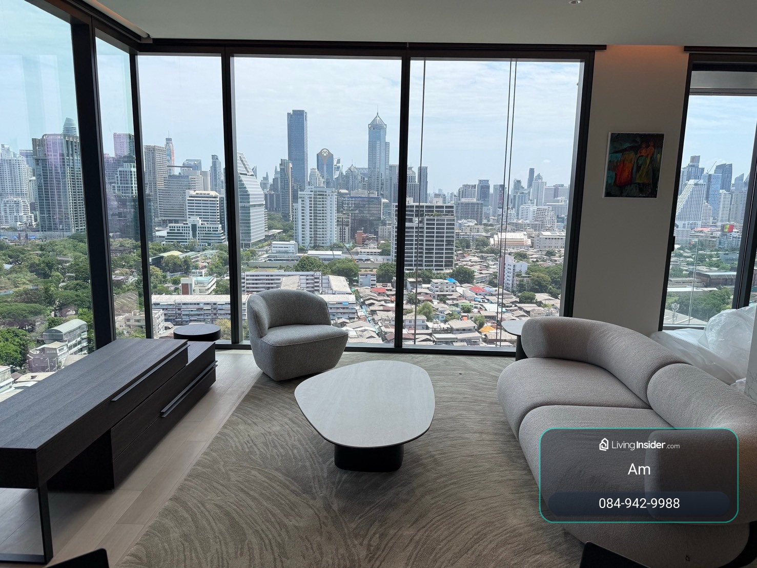 EI8HTEEN SEVEN One Bangkok: 3bed 3bath 173sqm. 2X Fl Rent: 390,000  Am: 0656199198 Corner full Lumpini view – รูปที่ 2