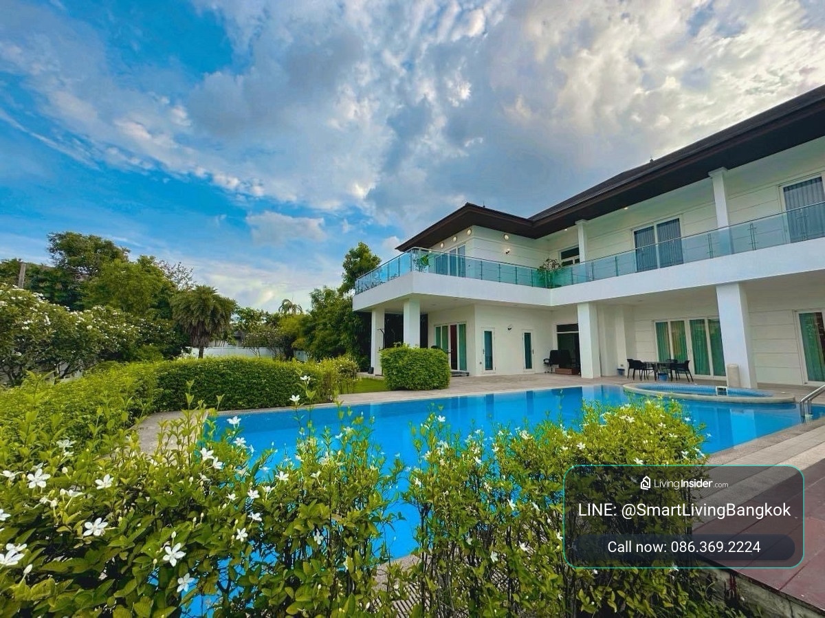 ขาย / เช่า คฤหาสน์หรู Windmill Park บางนา กม.10.5 บ้านในสนามกอล์ฟ พื้นที่ขนาดใหญ่ 7 ห้องนอน พร้อมสระว่ายน้ำ ใกล้ Mega Bangna และสนามบินสุวรรณภูมิ – รูปที่ 2