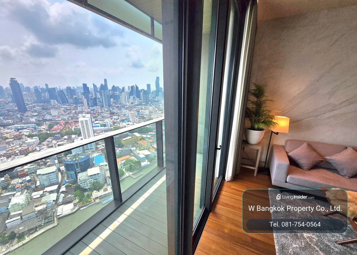 Ultra Luxury Freehold Condo: Banyan Tree Residences Riverside Bangkok, 78 Sqm Like-new Fl 41 วิวแม่น้ำ ราคาสุดคุ้ม – รูปที่ 3