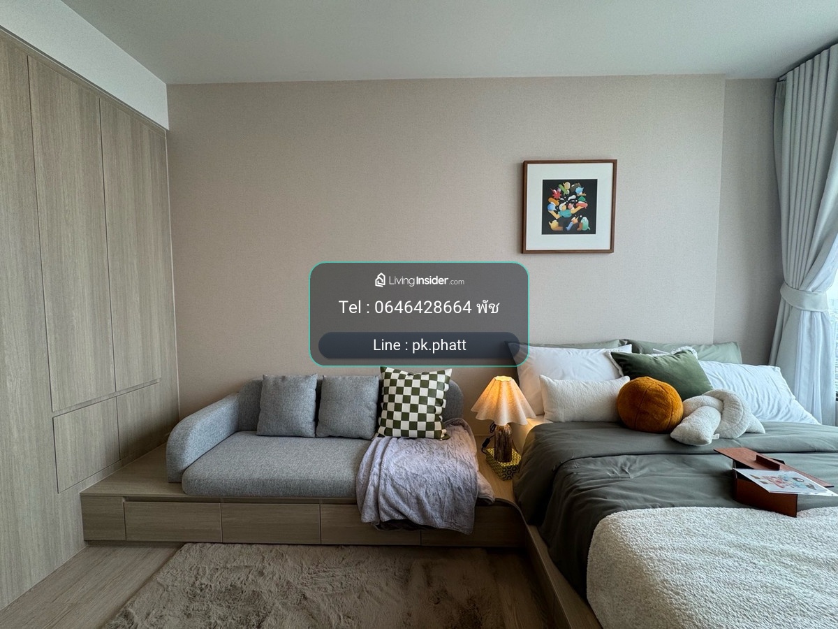 ✨ Not just a condo — a smarter way to live in the city🚆 Only 130 m to BTS Wongwian Yai 🛏 Studio | 25.52 sq.m.💰 Price: 3.69 MB
📞Phat 064-642-8664 – รูปที่ 3