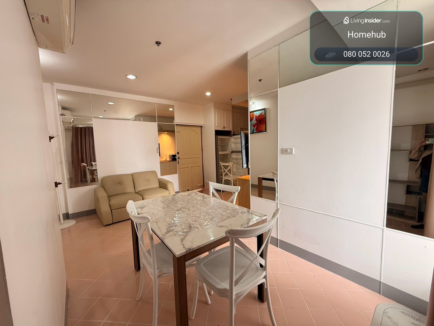 For rent, 2 bedrooms, 1 bathroom, Pathumwan Resort Pathumwan Resort – รูปที่ 2